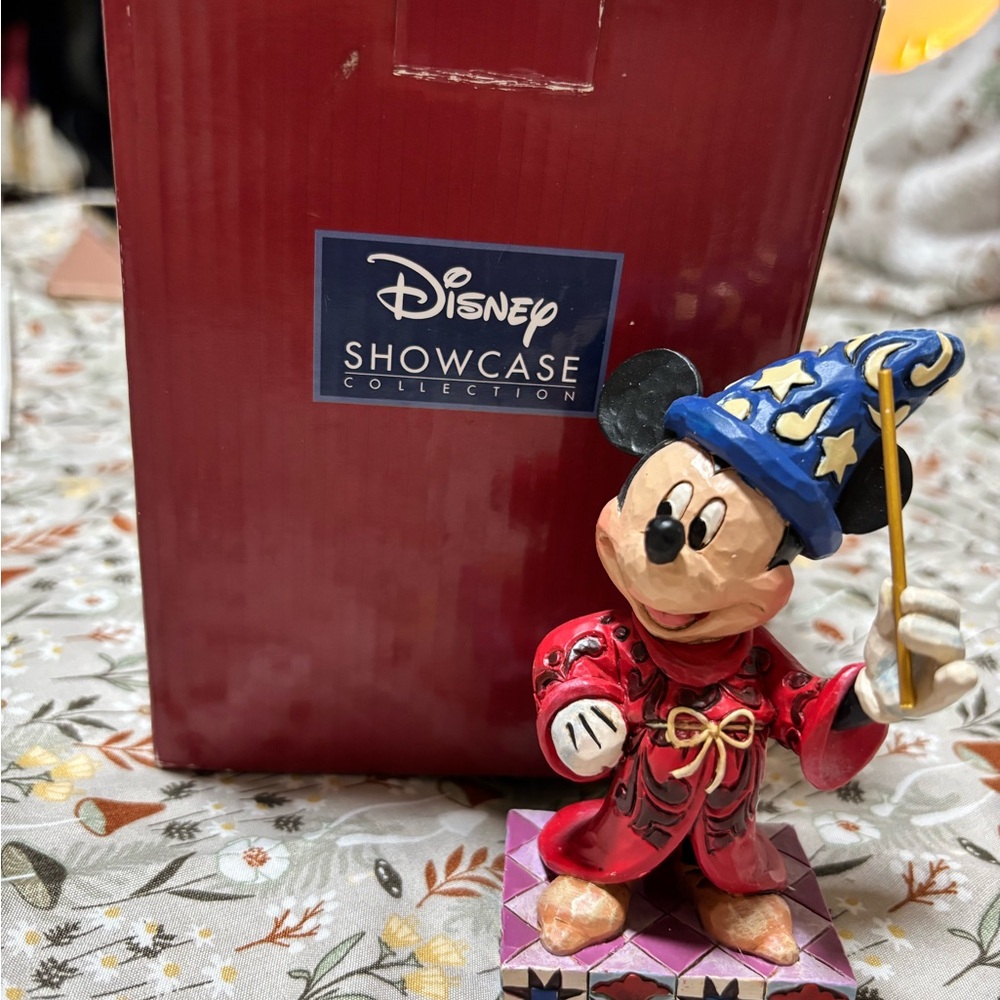 Disney Showcase Sorcerer Mickey Figurine - Red and Blue